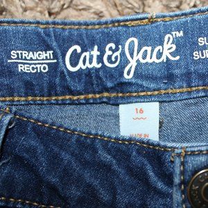 Cat & Jack - Girls - Straight /Super Stretch Jeans - 16